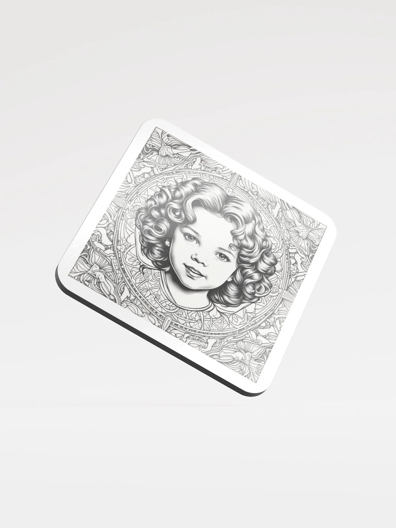 Curly Circles Cork Coaster product image (1)