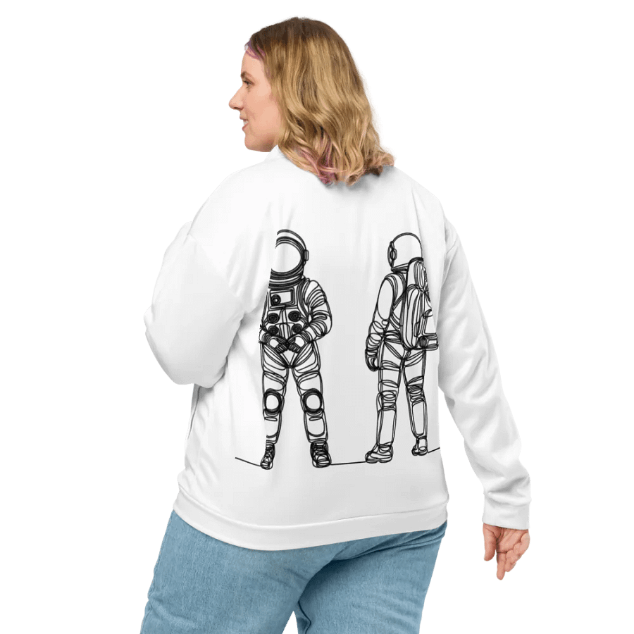 Galactic Explorer LIne Art All-Over Bomber Jacket product image (10)