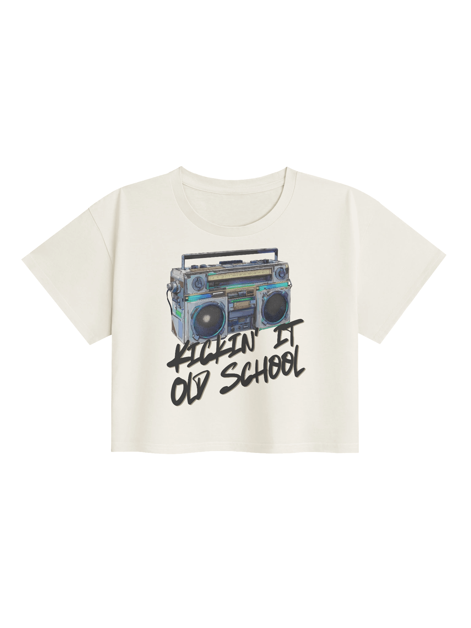 Kickin' It Old School Women's Crop Top product image (1)