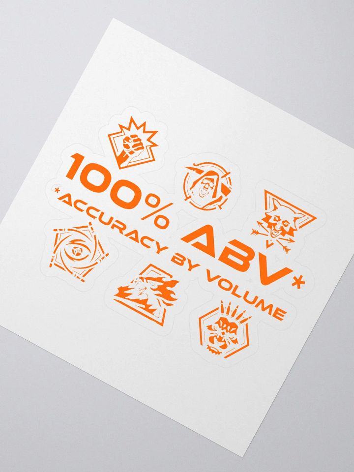 100% ABV Sticker product image (2)