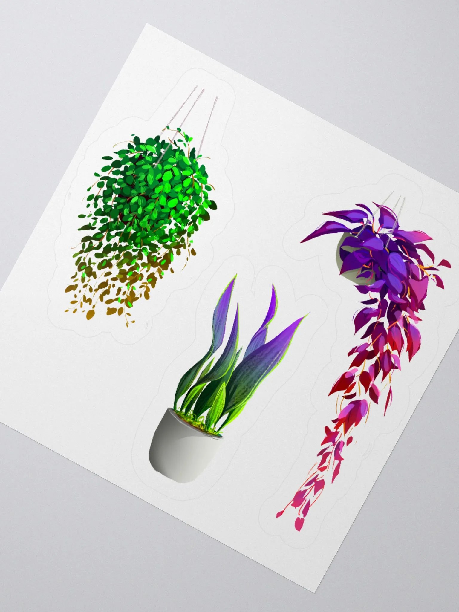 Interior plants stickers product image (3)