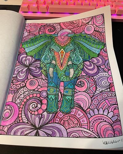 Finished coloring this on stream today😍