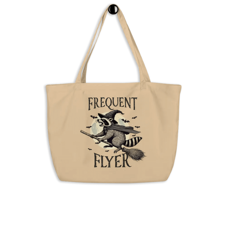 Witchy Raccoon Organic Tote Bag product image (8)