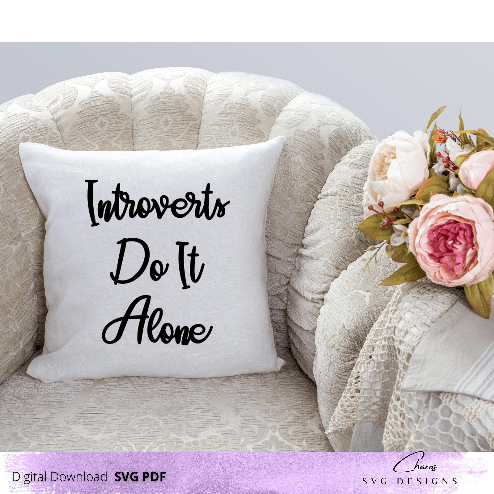 Introverts Do It Alone - SVG product image (3)