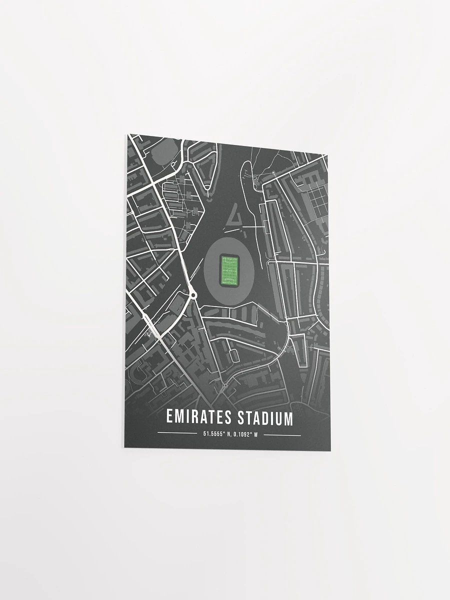 Arsenal Stadium Black Map Design Poster product image (3)