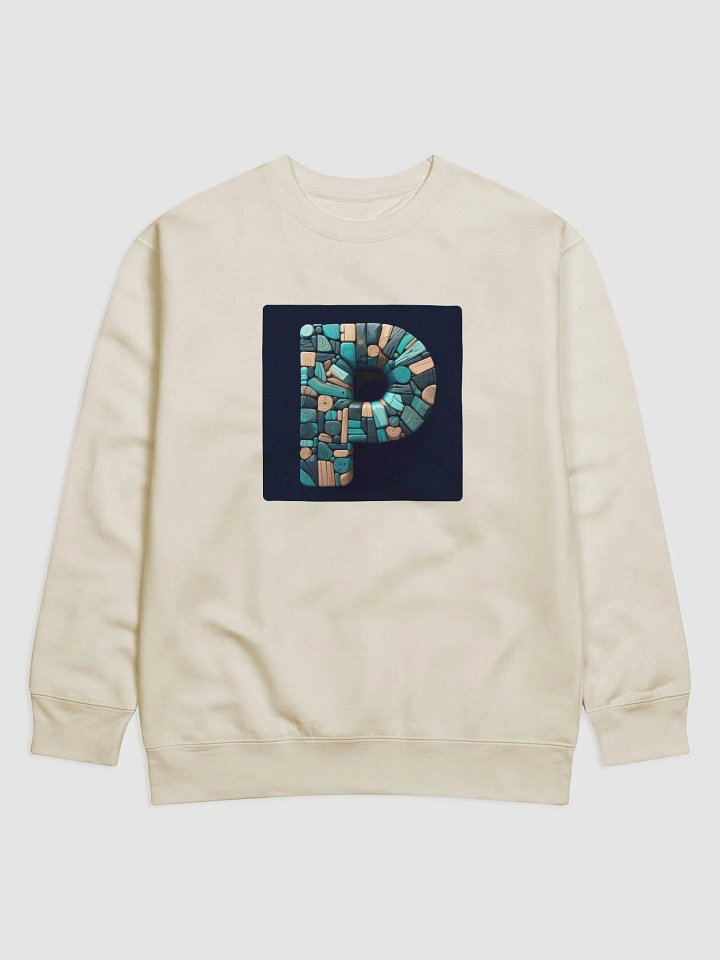 American Classic Cotton Sweatshirt | AI Design initial P product image (1)