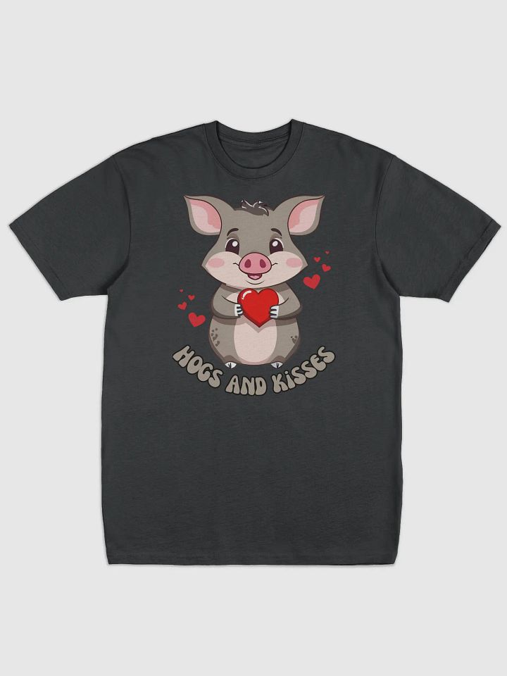 Hogs and Kisses Cute Valentine's Day T-shirt product image (1)