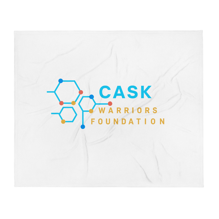 Wrapped in Courage” – CASK Warriors Throw Blanket product image (1)