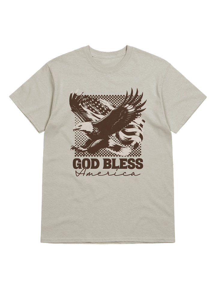 God Bless America T-Shirt | Christian Patriotic Eagle Tee for Veterans & Proud Americans product image (1)