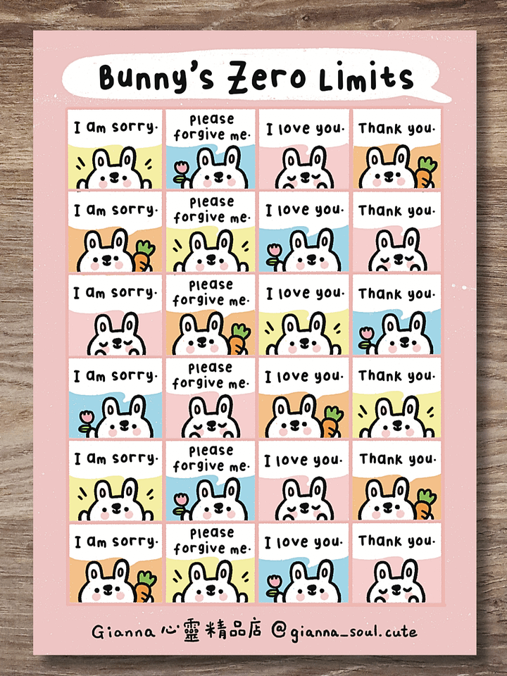 Bunny’s Zero Limits | Positivity Sticker Sheet product image (1)