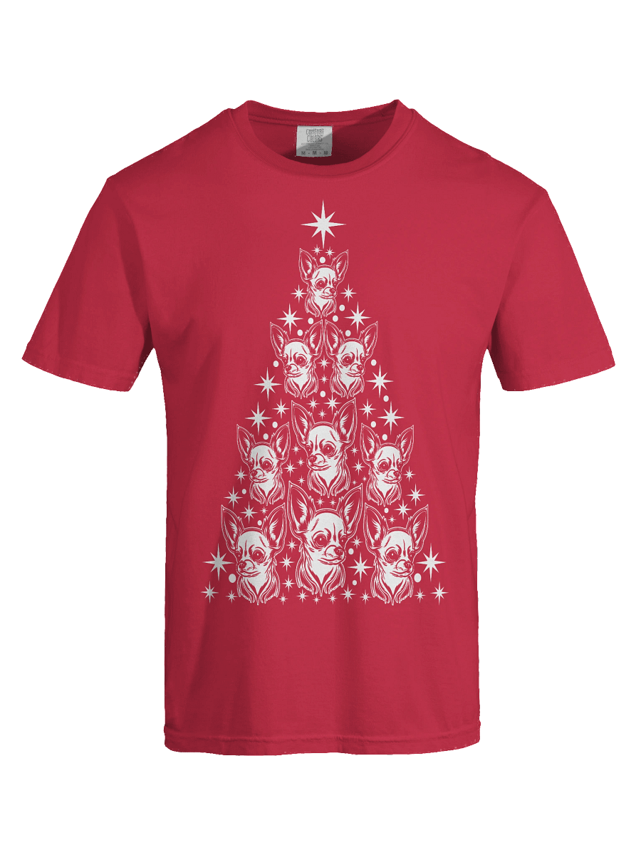 Chihuahua(2) Christmas Tree T-Shirt product image (37)