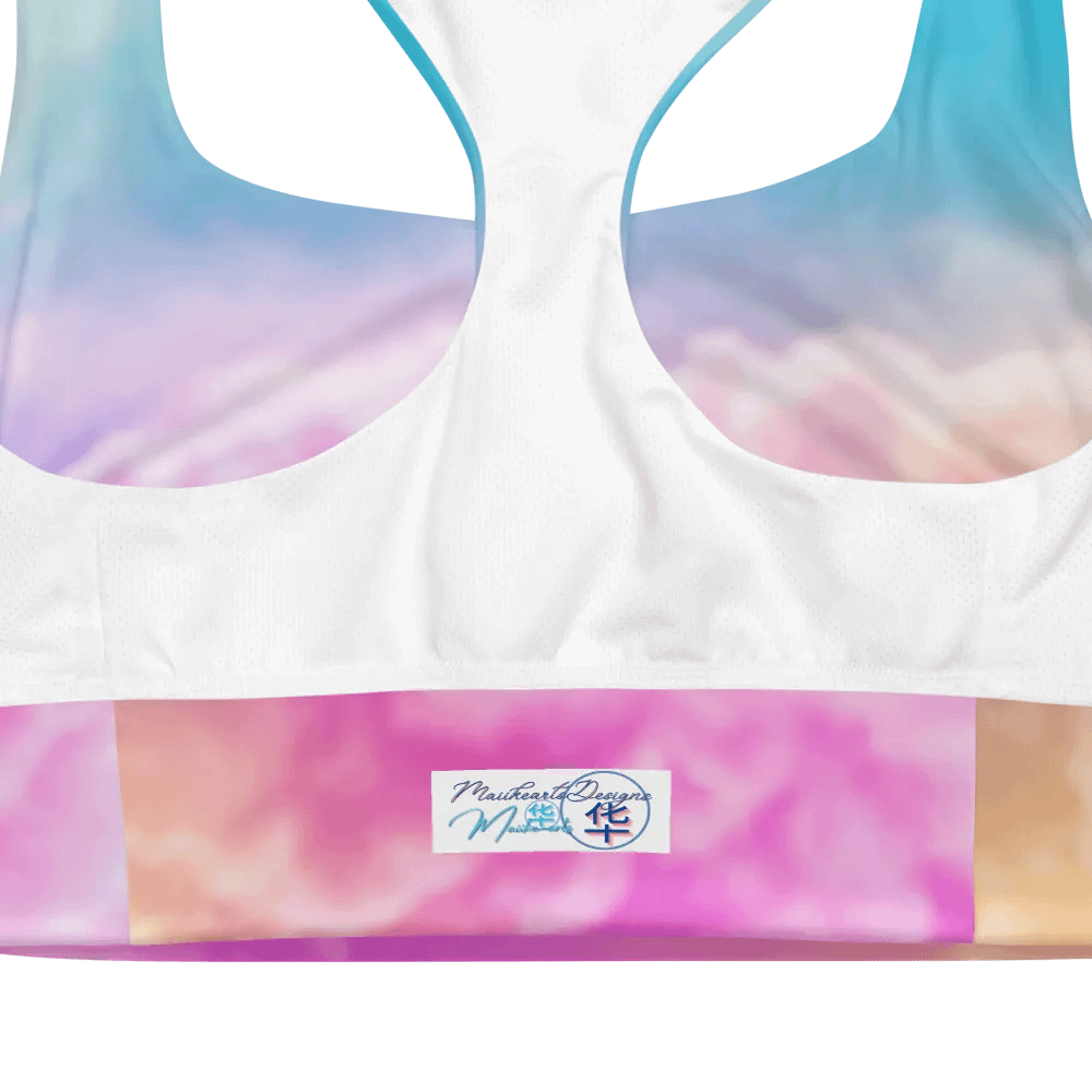 Blur cloud rainbow Design Longline Sports Bra - v7 product image (4)