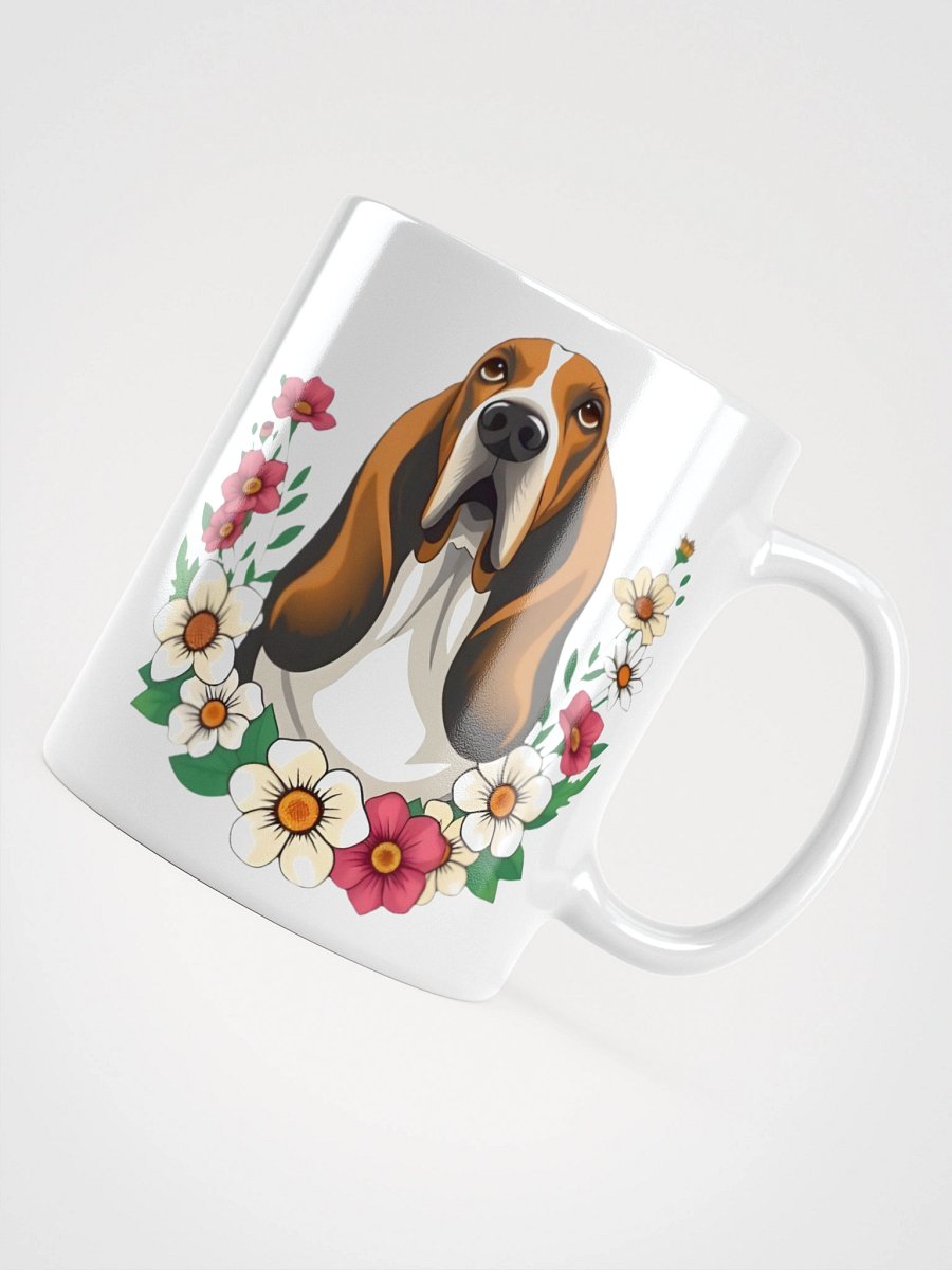 Floral Basset Hound Mug product image (12)