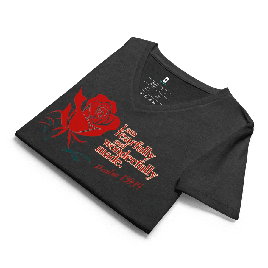 Fearfully and Wonderfully Made V-Neck T-Shirt product image (12)
