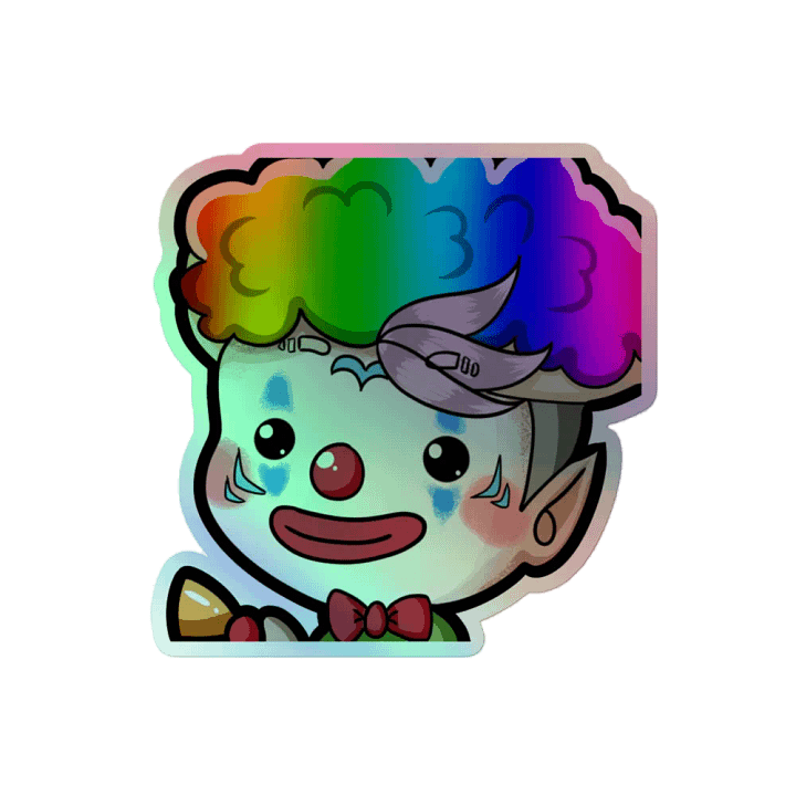 AfressClown Emote Holographic Sticker product image (2)