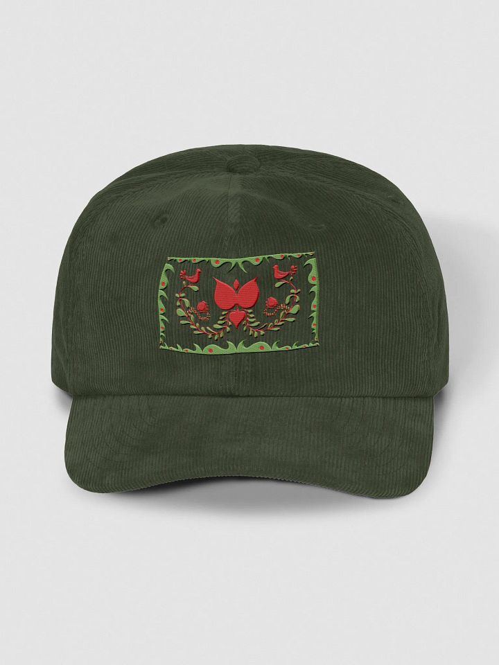 Traditional Hungarian Folk Art Corduroy Dad Hat product image (1)