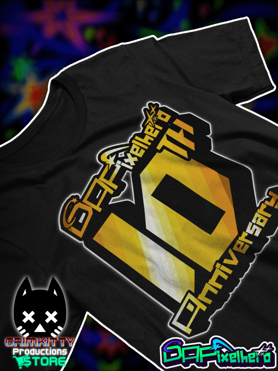 DAPixelhero - 10th Anniversary Logo T-Shirt (LIMITED EDITION) product image (1)