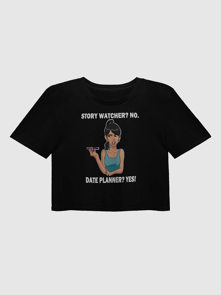 Story Watcher vs. Date Planner - premium CROP t-shirt product image (1)