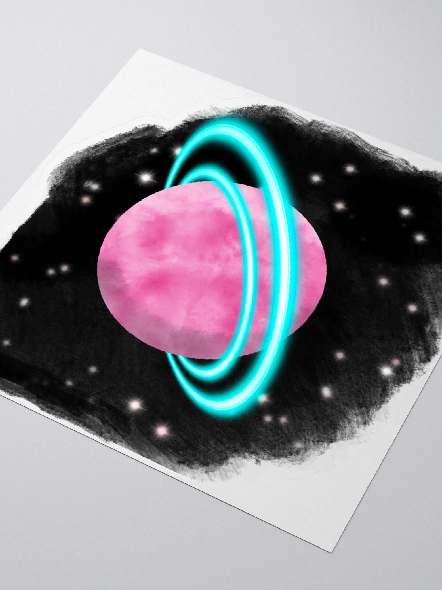 Pink Galactic Planet Sticker product image (3)