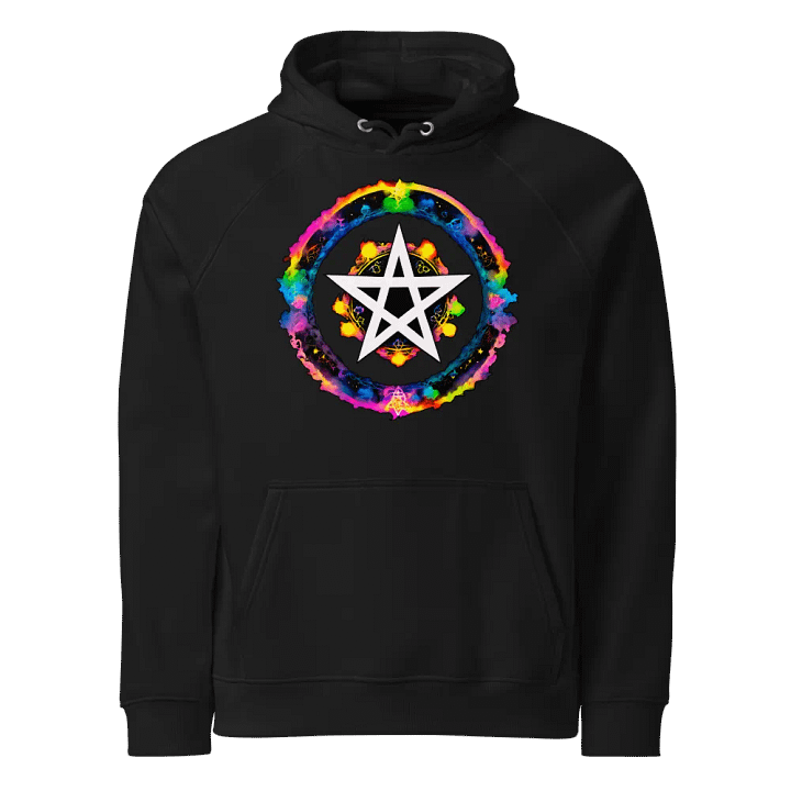 [Pentagram] Unisex Eco Raglan Hoodie product image (1)