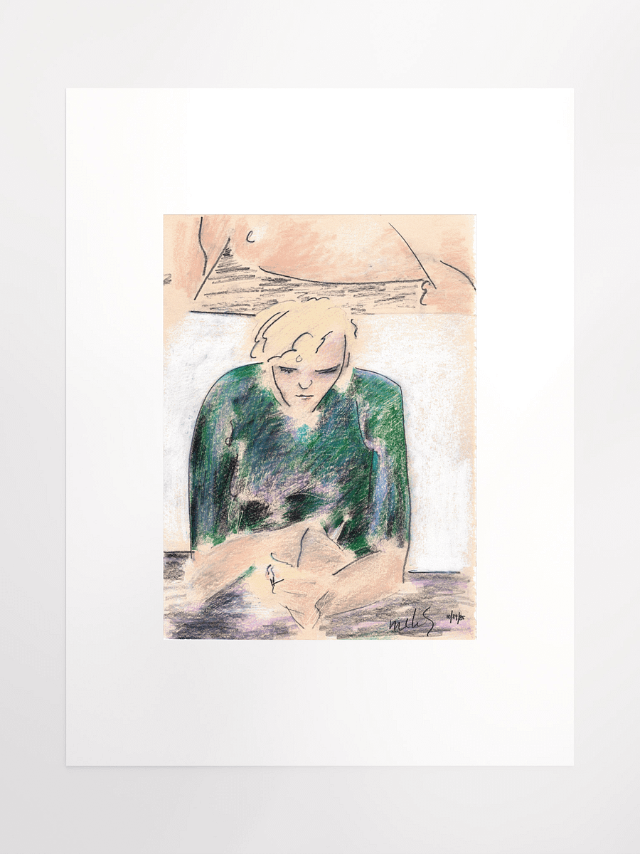 Woman Smoking 10.29.85 print product image (2)