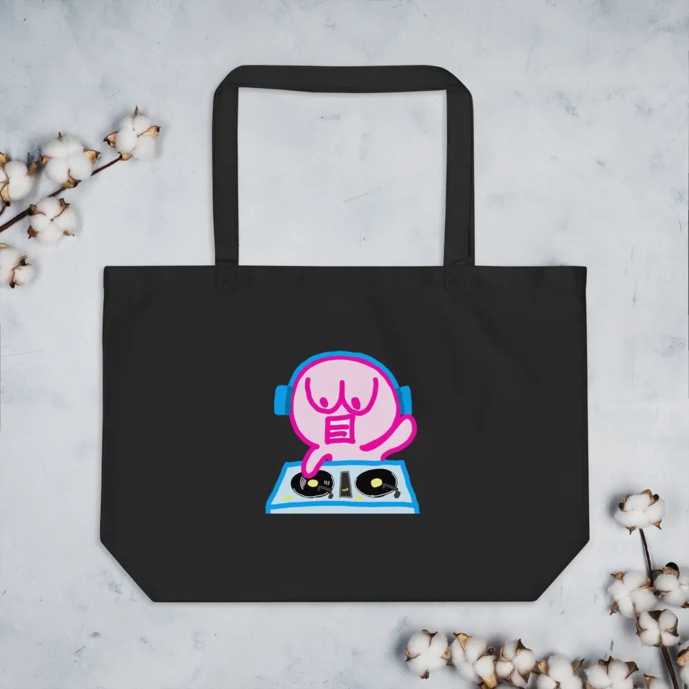 Tote Bag: LEO logo (front) and Let's DJ ( back) product image (13)