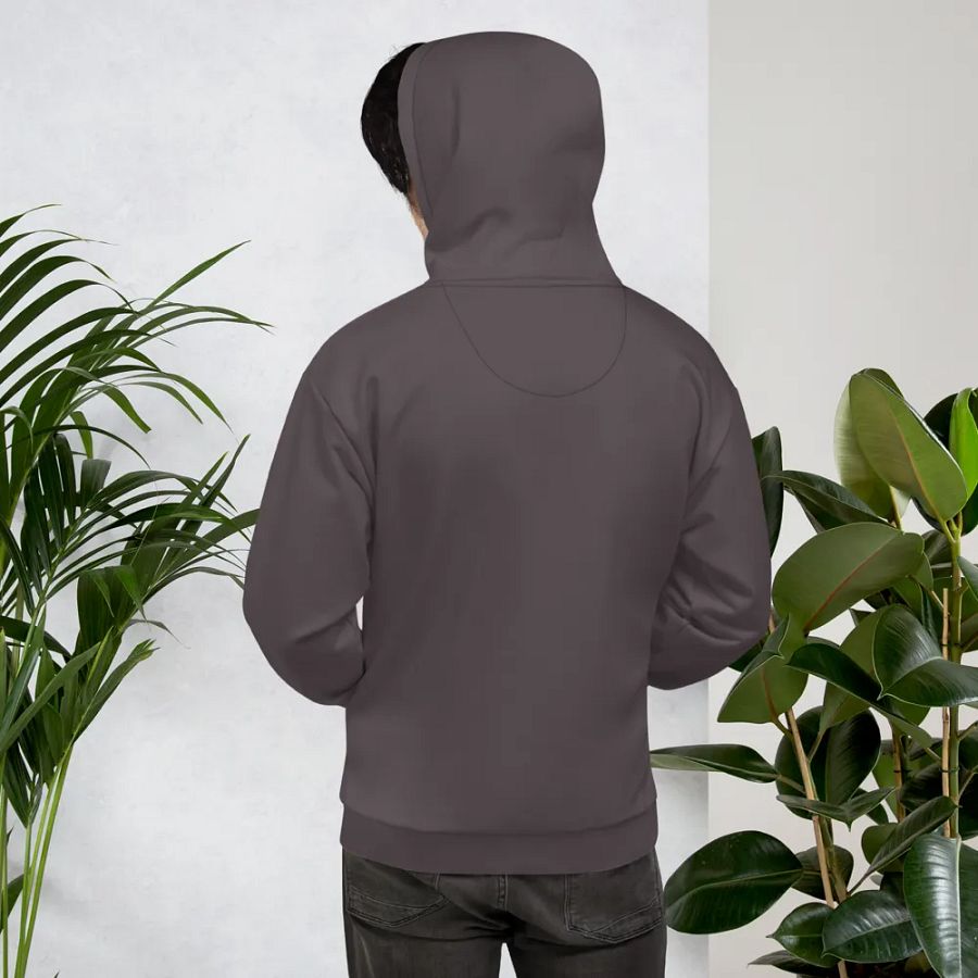 Plain Dark Brown True Summer Unisex Recycled Polyester Heavyweight Premium Hoodie by Treasure Pie product image (11)