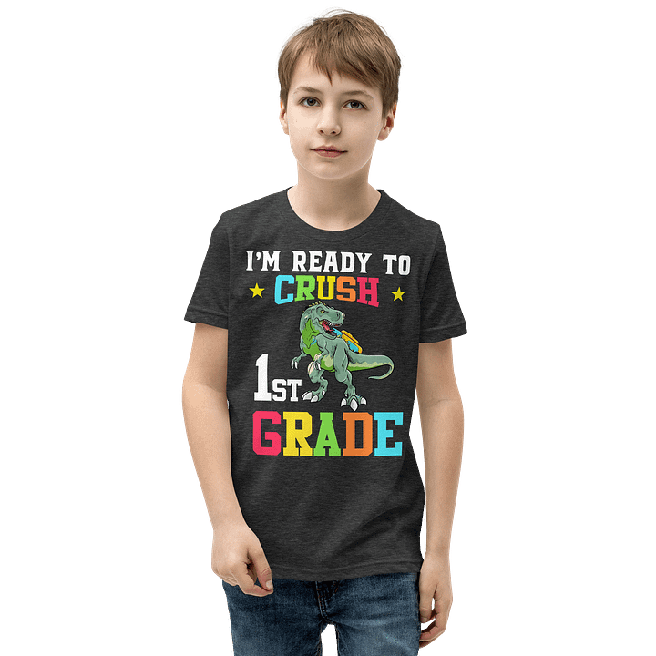 Youth Ready to Crush First Grade T-Shirt product image (14)