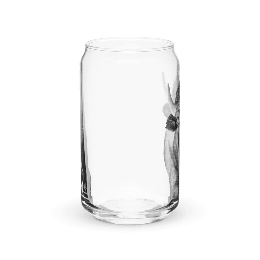 Bison Drawing Glass Can Cup product image (40)