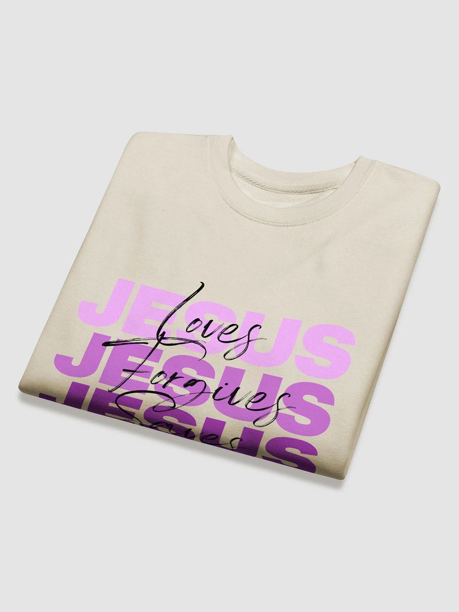JESUS Love Forgives Saves Sweatshirt product image (16)