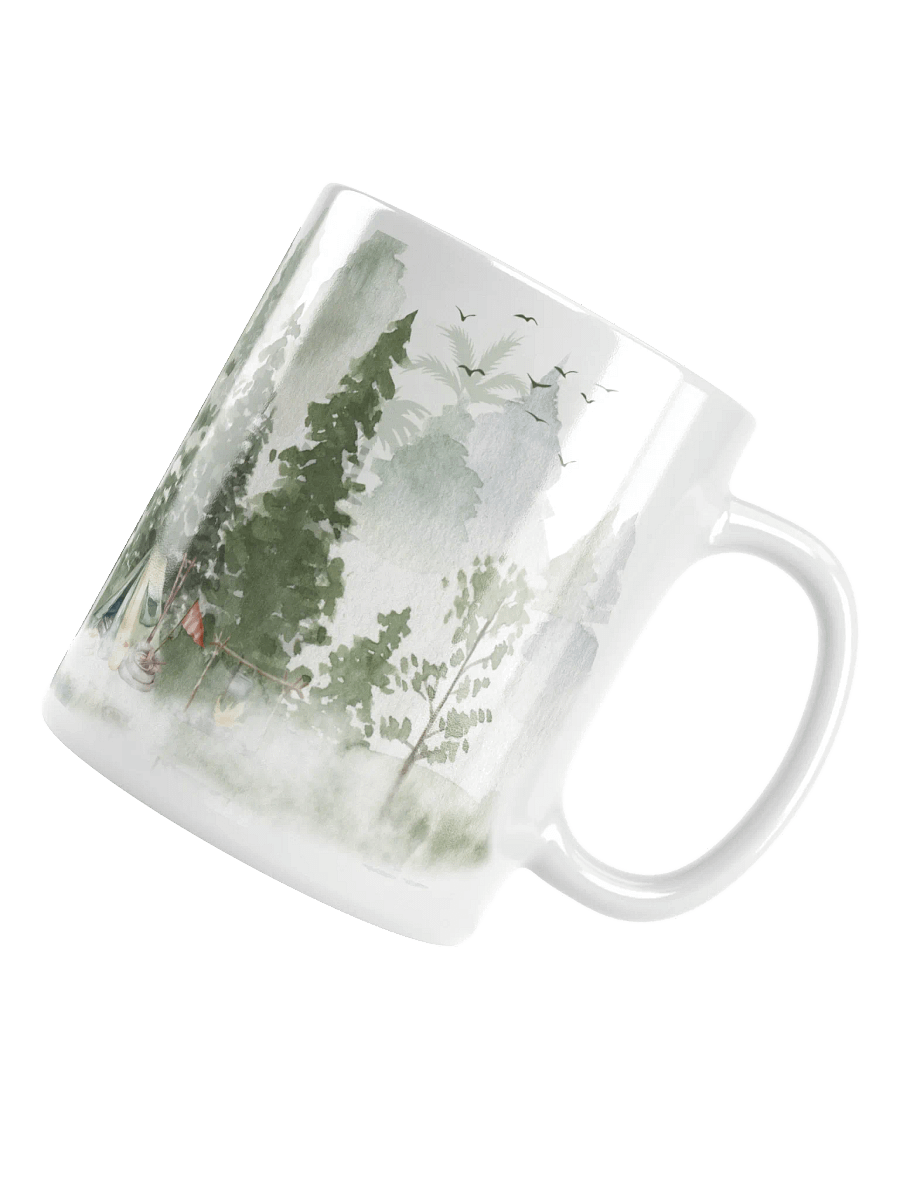 Mountain,Lake And Trees Mug Rustic Cabin For Outdoor Designs Rustic Cabin Ceramic 15oz Cabin Gifts CupAccent Coffee Mug product image (12)