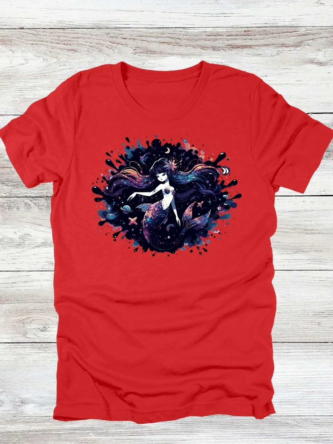 Cosmic Mermaid Dreams T-Shirt product image (4)