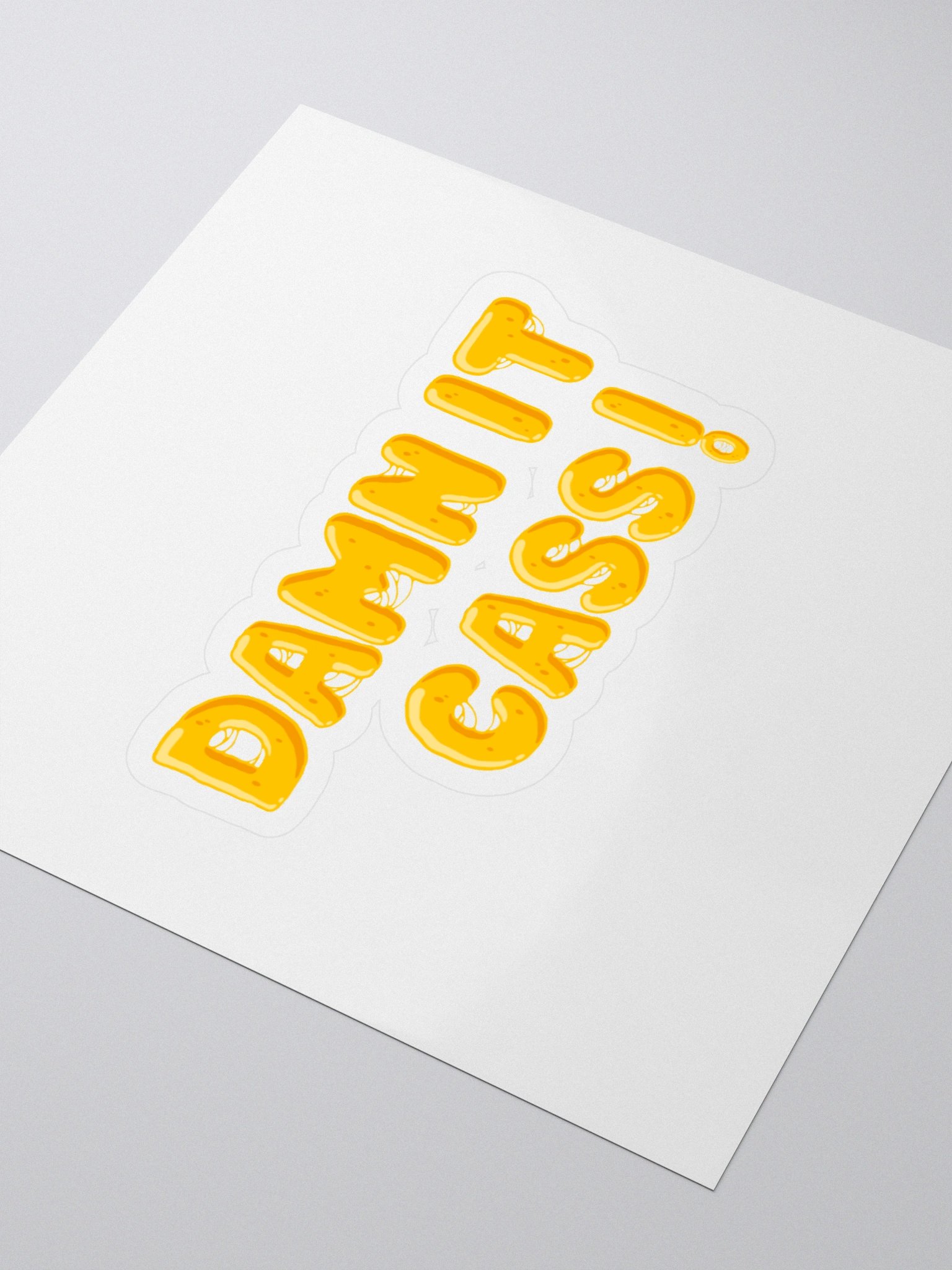 DAMN IT CASS! KISS CUT STICKER product image (3)