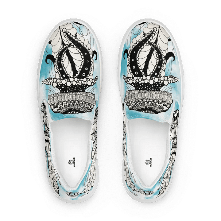 Oceanic Jellyfish Dreams Slip-On Men's Canvas Shoes product image (1)