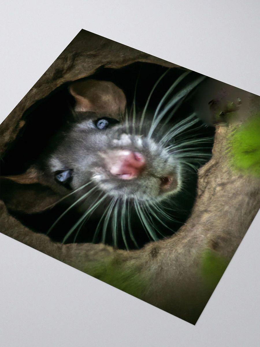 black rat in hole sticker product image (7)