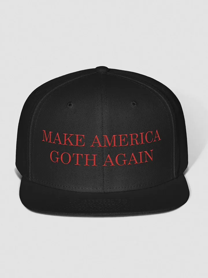 Make America Goth Again Embroidered Snapback - Red product image (1)