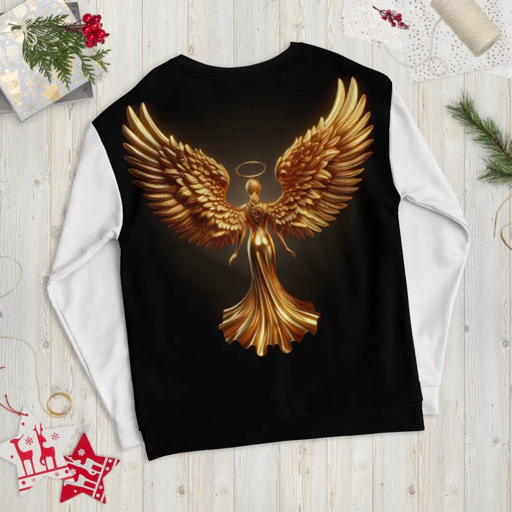 A Golden Angel and Cross - Unisex Sweatshirt #9 product image (9)