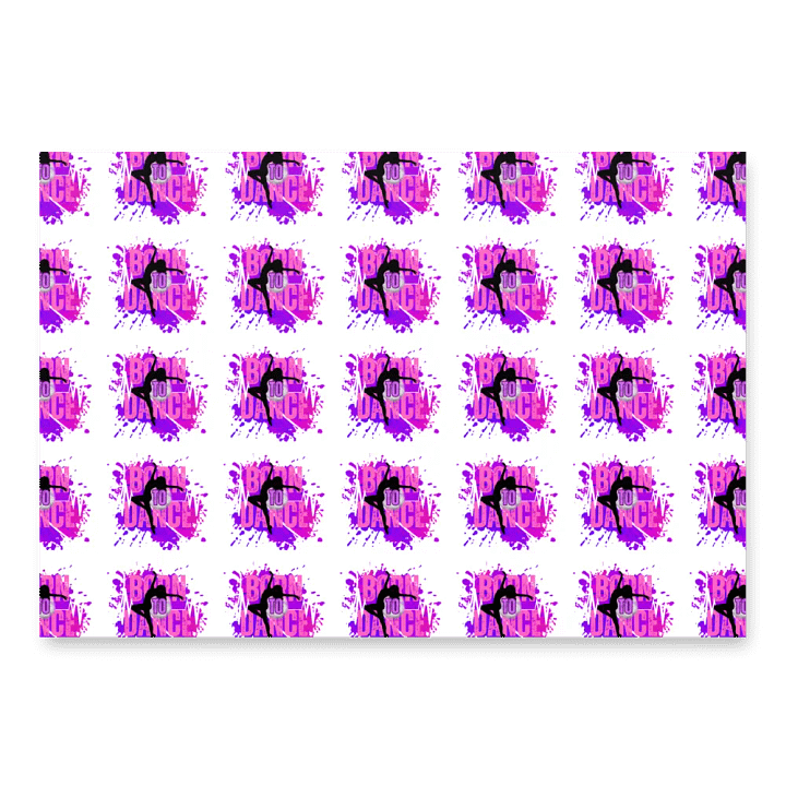 Born To Dance Melodic Moves Her Silhouette Wrapping Paper Set product image (2)
