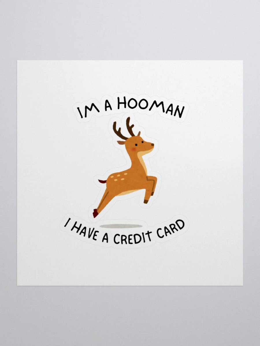 Im a hooman sticker product image (1)
