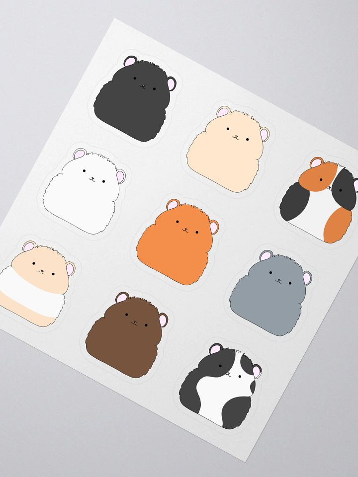 Classic Hamster Colours Sticker Sheet product image (2)