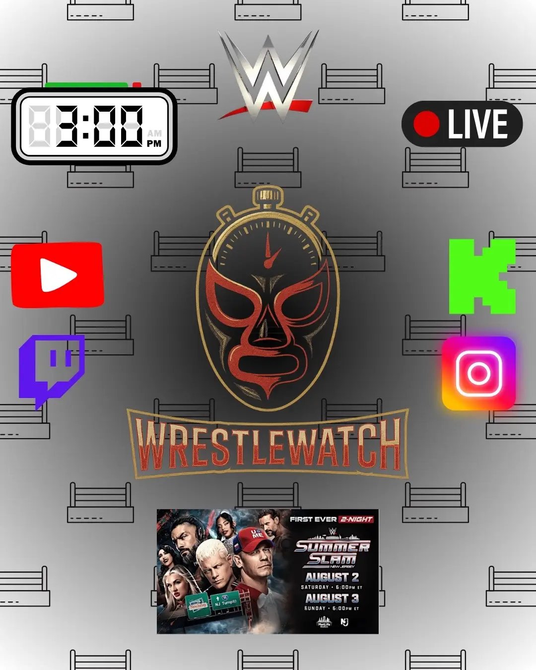 🔥 THE GRAND FINALE OF SUMMERSLAM WEEKEND! 🔥 Join BC Wrestle Pod LIVE on **Sunday, August 3 at 3 PM PST** for our **WWE SummerSlam Night 2 Watchalong** — the epic conclusion to WWE’s biggest weekend of the year! We’re covering all the action:   🏆 Huge title matches   🎤 Surprise returns   💥 Emotional endings   💬 And YOUR reactions in chat! 🕒 When: Sunday @ 3 PM PST   📺 Where: twitch.tv/bcwrestlepod   🎙️ Hosted by BCWP — reacting live, laughing loud, and living for the drama This is it. The final chapter of SummerSlam 2025. Come vibe with us! #WWE #SummerSlam #WWEWatchalong #BCWrestlePod #WWELive    