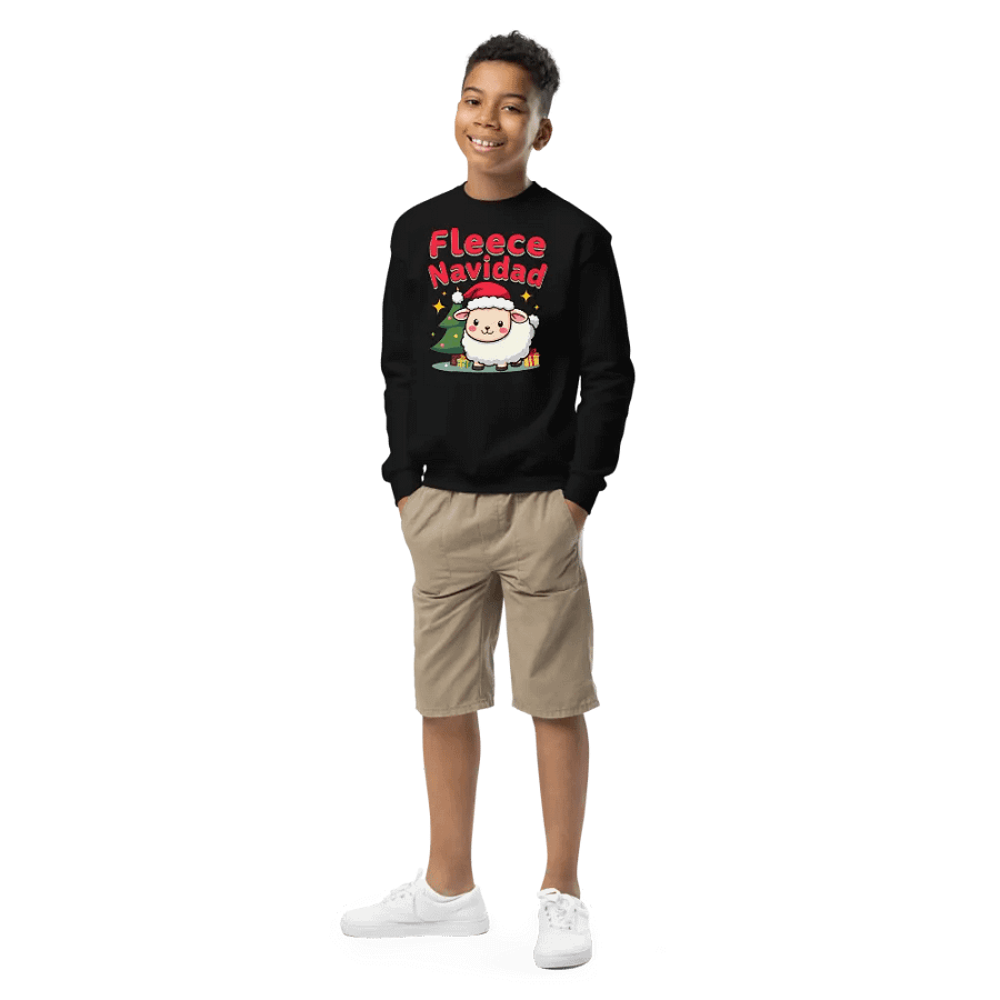 Fleece Navidad Youth Sweatshirt product image (1)