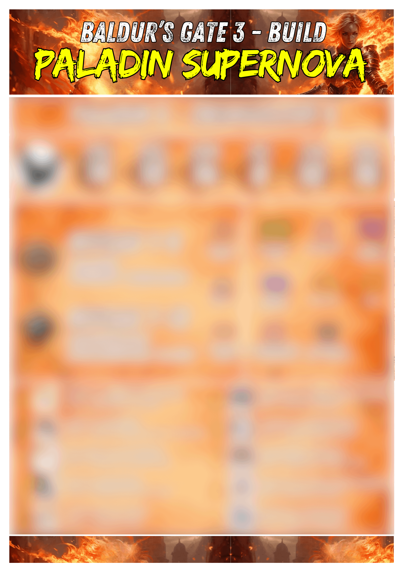 Baldur's Gate 3 : Build Paladin Supernova (pdf à imprimer) product image (1)