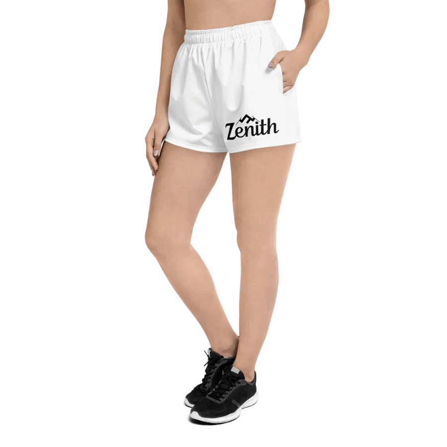 Zenith Unisex Athletic Shorts - Exclusive Design, White, Lightweight, Relaxed Fit product image (11)