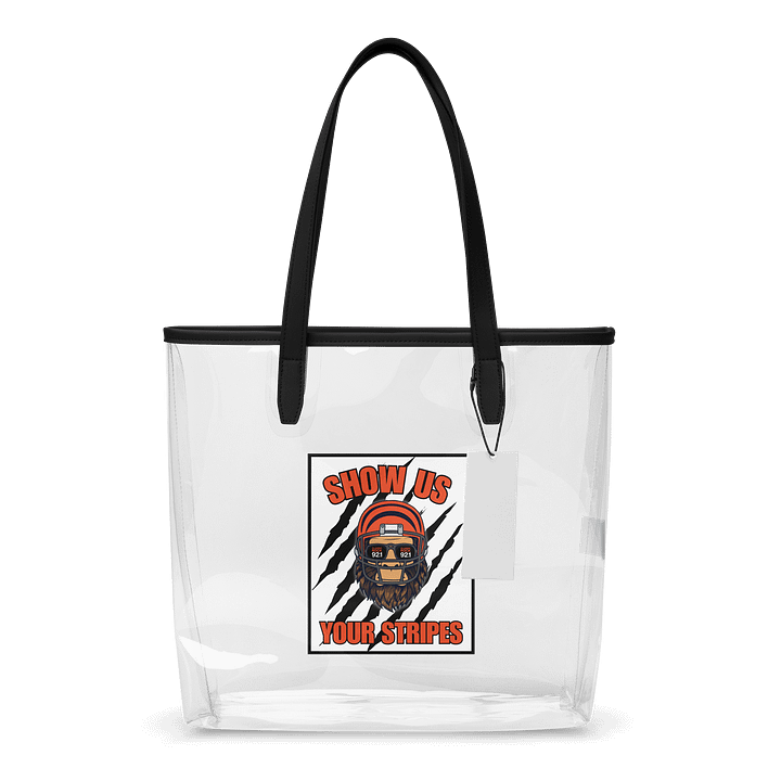 Show Us Your Stripes Clear Tote product image (1)