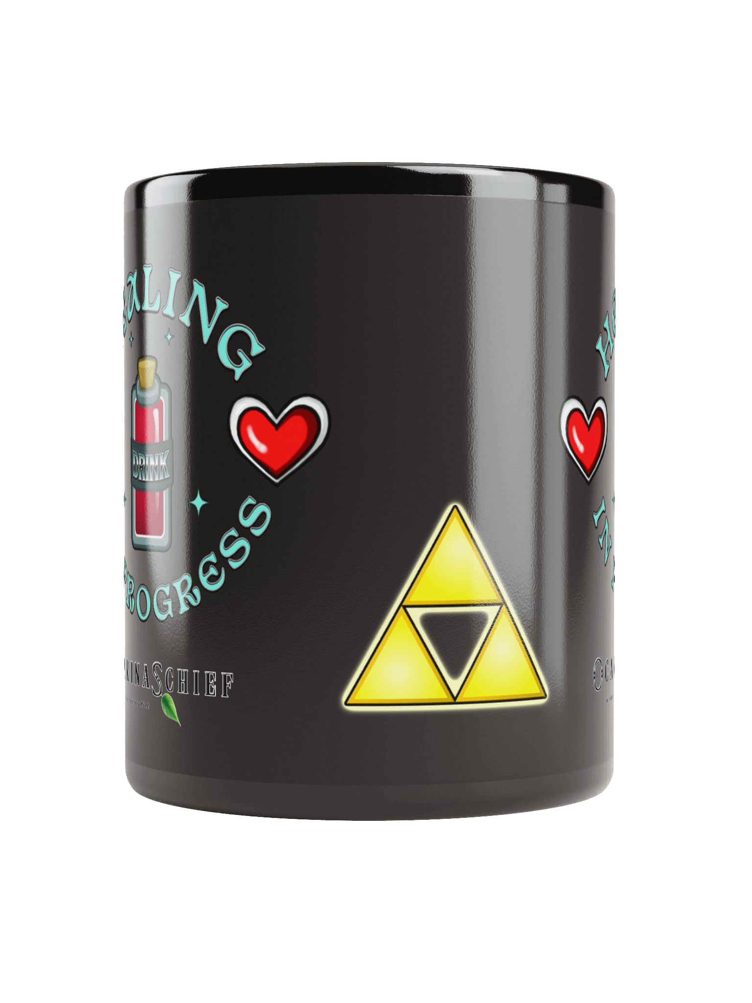 Healing In Progress Black Glossy Mug product image (5)