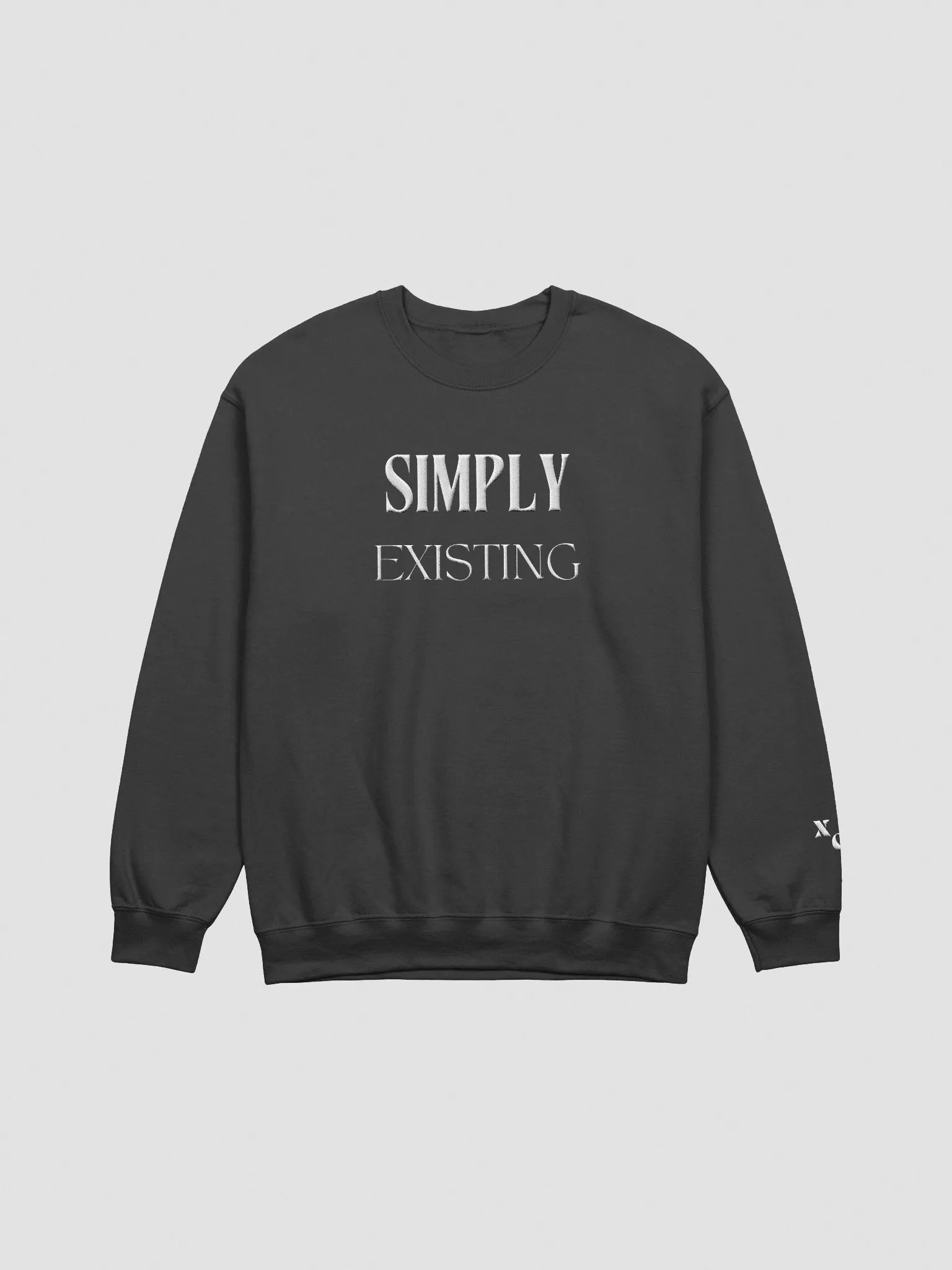 "SIMPLY EXISTING" CREWNECK product image (1)