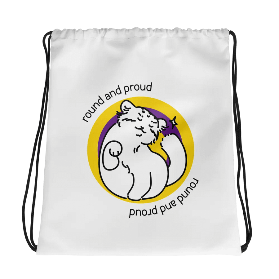Round and Proud Manul Intersex Version - Drawstring Bag product image (1)