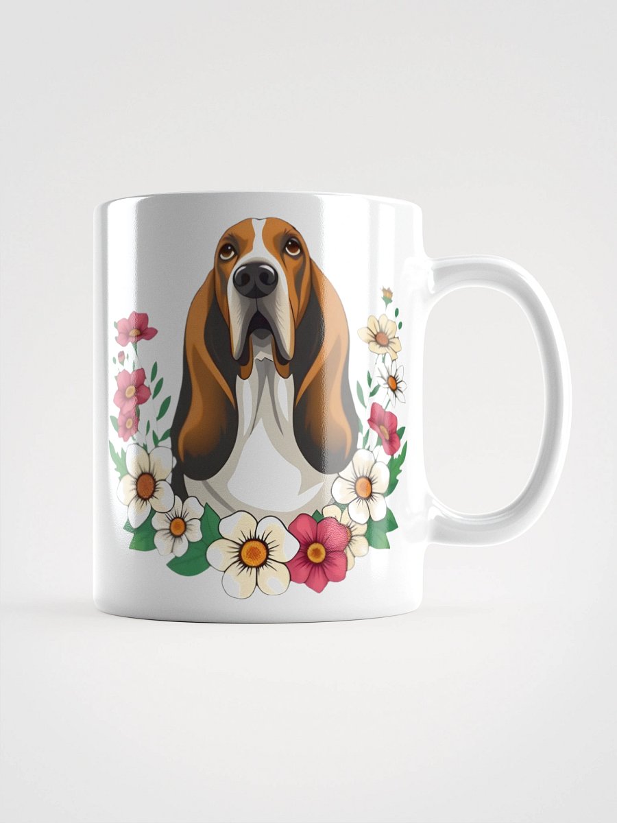 Floral Basset Hound Mug product image (3)