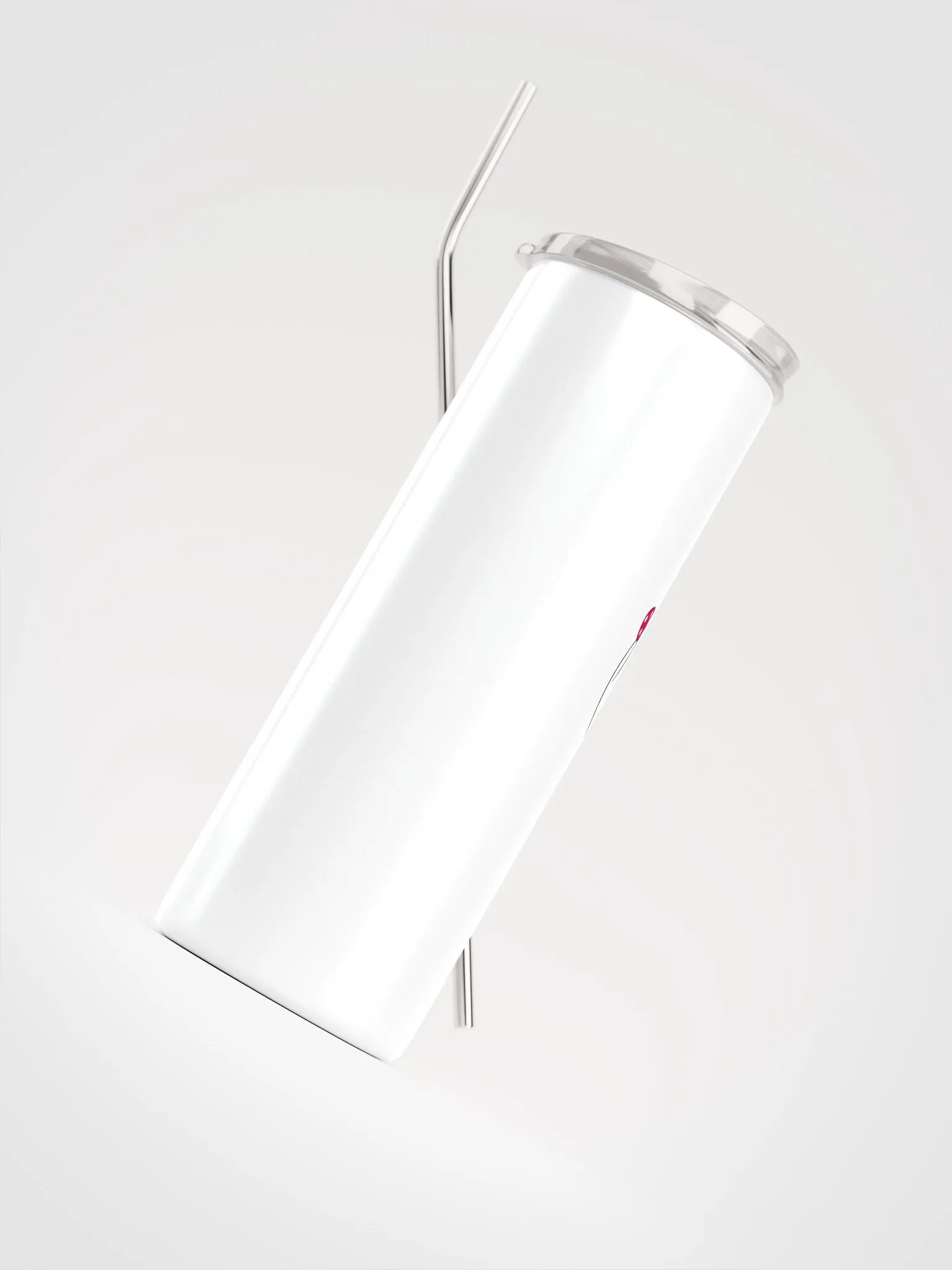 Romantic Couple White Stainless Steel Tumbler: Valentine's Day Delight product image (4)